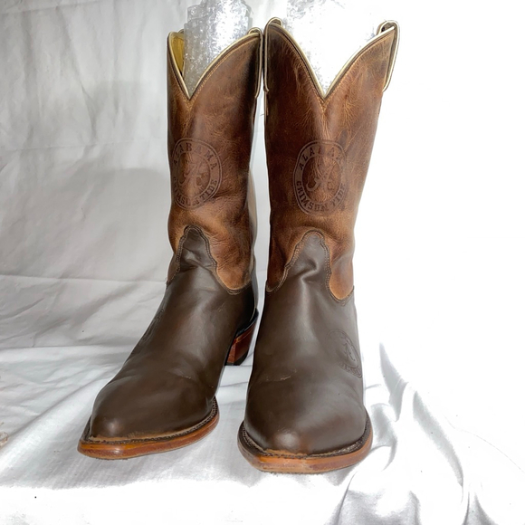 Nocona Boots Other - Men's Nocona Boots with University of Alabama Logo Brown Tan Boots Size 12